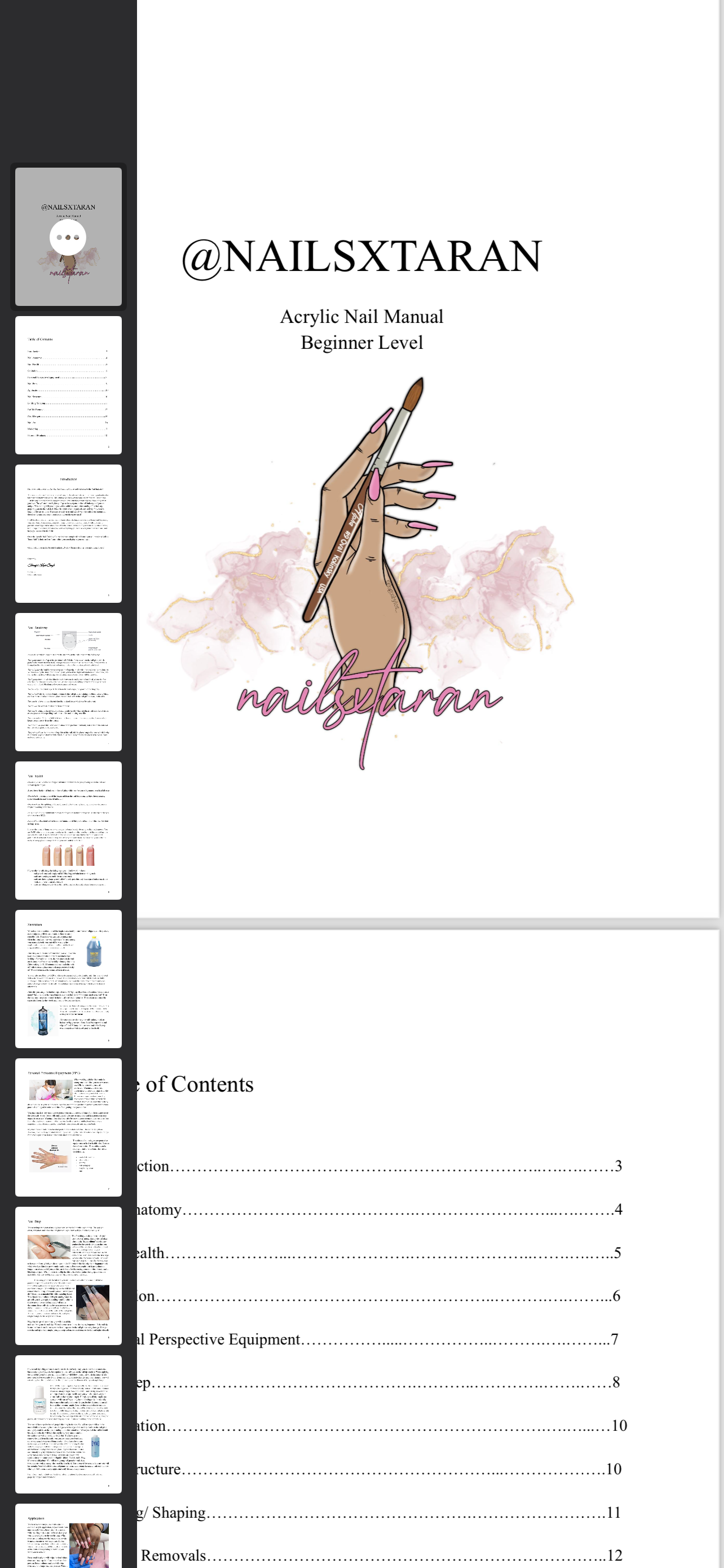 Acrylic Nails E-Book